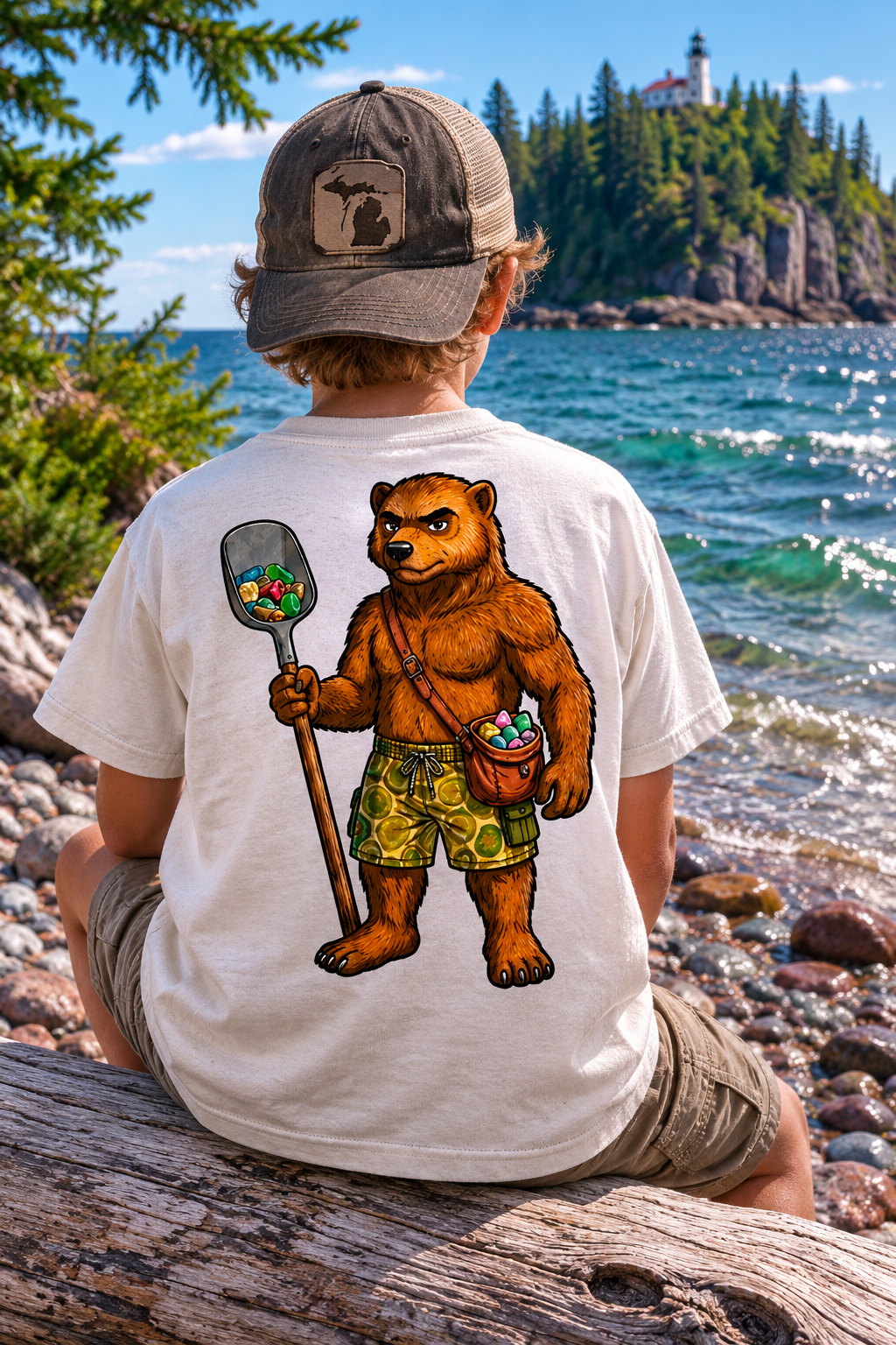 Kid's Wolverine Rockhound Mascot T-Shirt
