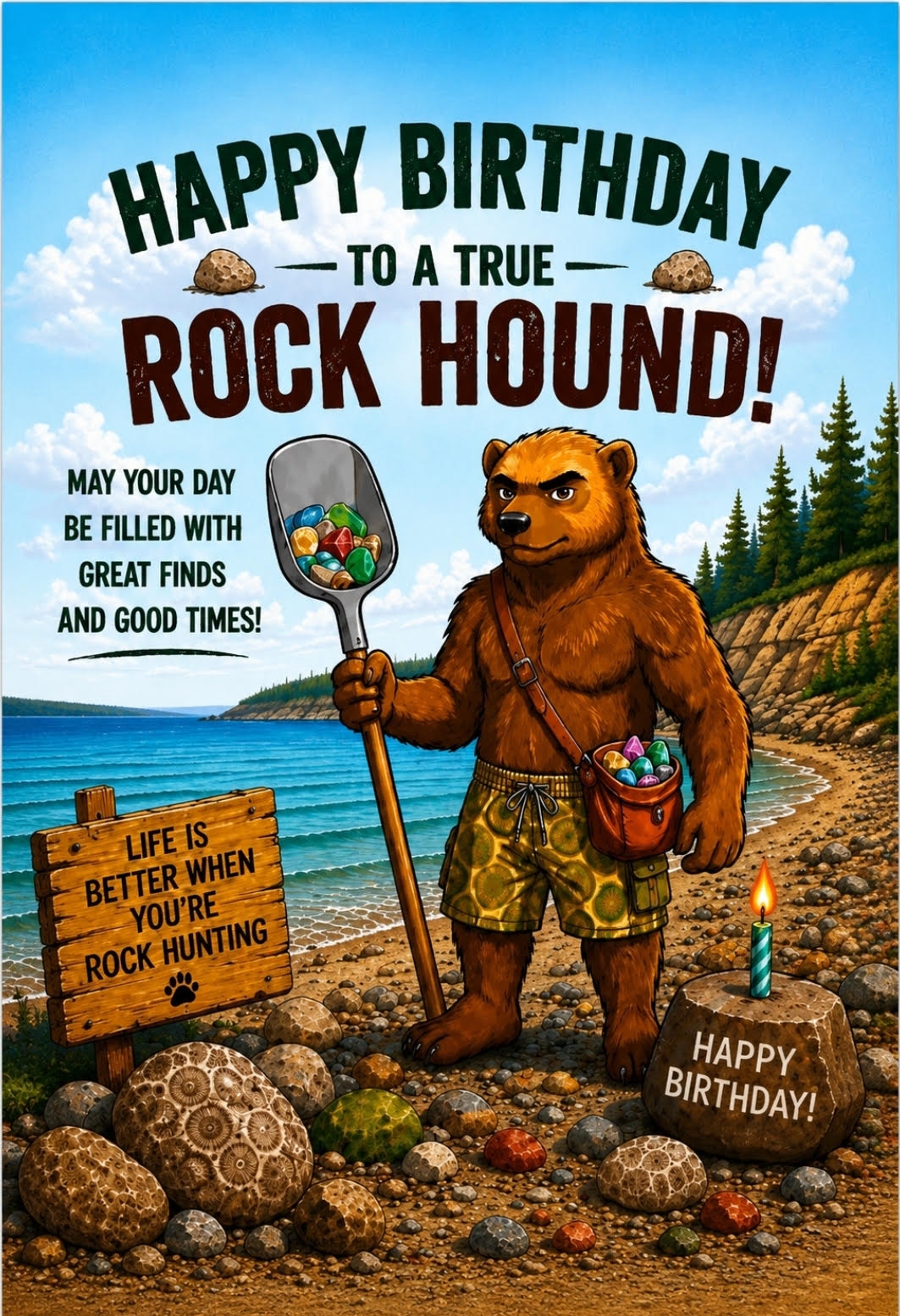 Birthday Card w/ Mascot
