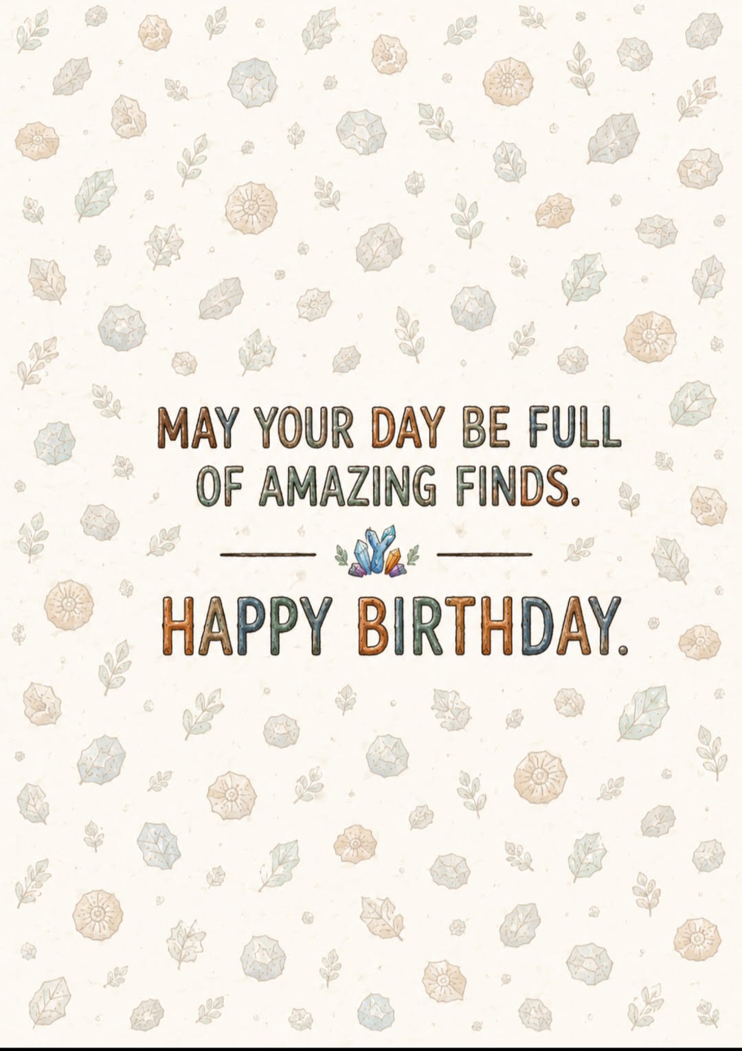 Rockhound Birthday Card w/Woman